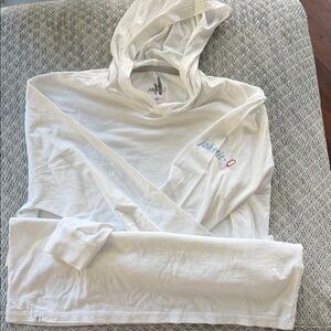 johnnie-O White Cotton hoodie